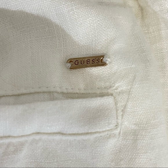 Guess Eco Ilar Linen-Blend Pants Trousers size Large - Picture 5 of 8